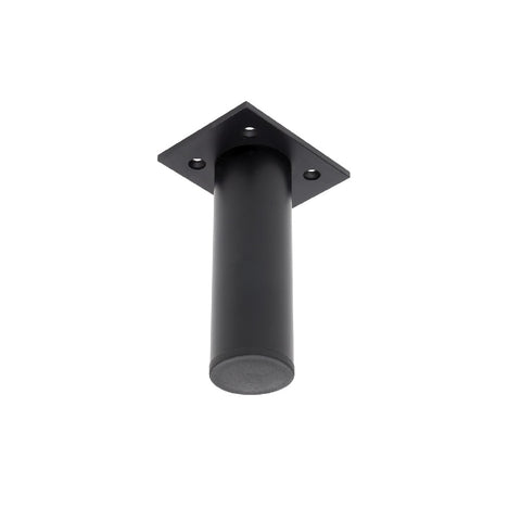 Fienza Legs 200mm Round Matte Black LEG200BLKRO