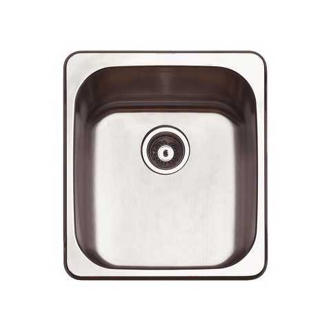 Abey Leichardt Sink Single Bowl 456x522mm Topmount Stainless Steel LSV45