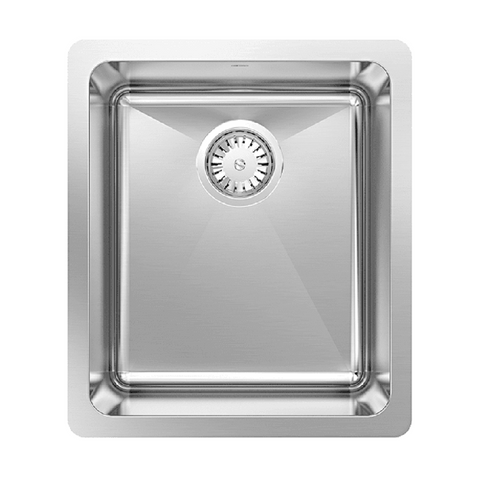 Abey Laundry Sink 390x450mm Topmount/Undermount with overflow Stainless Steel LT100