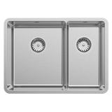 Abey Lucia Sink 1 & 1/3 Bowl 608x440mm Topmount/Undermount (Inc. Tray & Chopping Board) Stainless Steel LUA190
