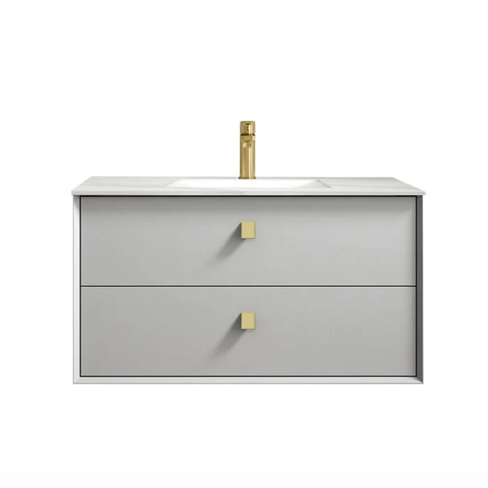 Otti Boston Wall Hung Cabinet Only 900mm Light Grey BS900LG
