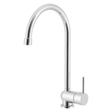 Abey Malibu Gooseneck Sink Mixer Sidelever Chrome MALIBUP