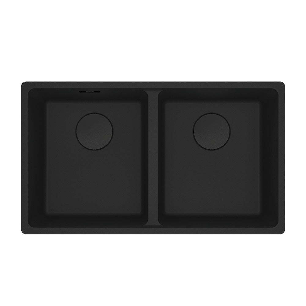Franke Maris Double Bowl 350/350mm Matte Black Flushmount MRG220-35MB-B