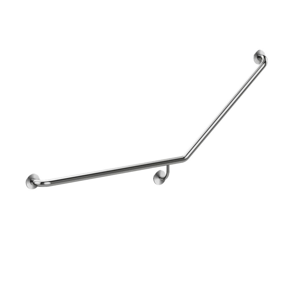 Meir 40° Grab Rail Left Hand 32×850×700mm Brushed Nickel MCR-40Left Hand70-PVDBN