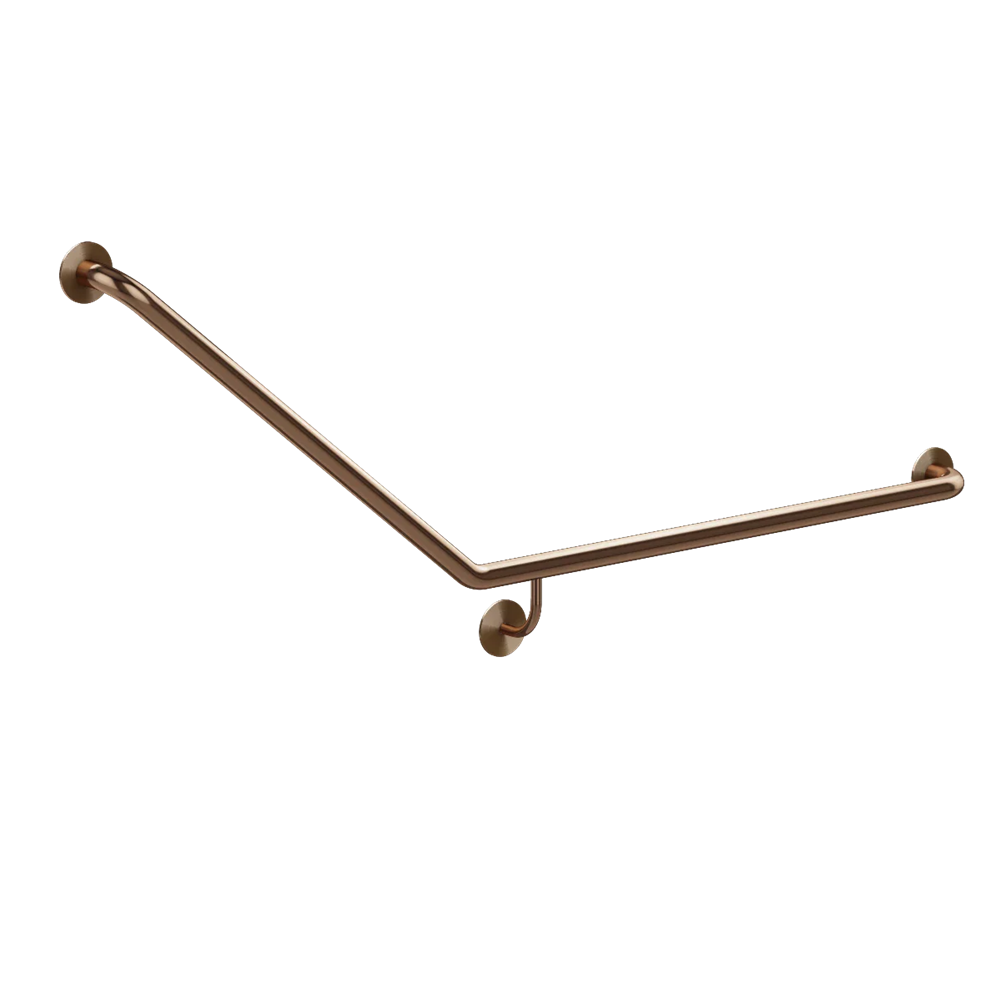 Meir 40° Grab Rail Right Hand 32×850×700mm Lustre Bronze MCR-40Right Hand70-PVDBZ