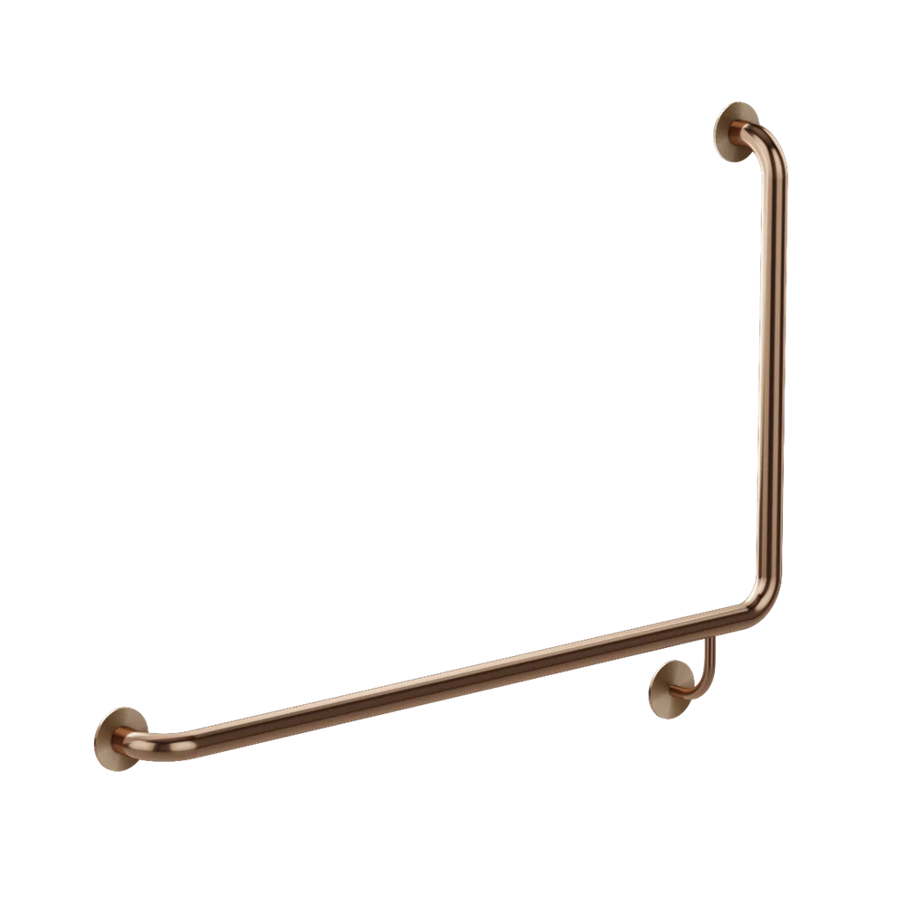 Meir 90° Grab Rail Left Hand 32×950×600mm Lustre Bronze MCR-90Left Hand60-PVDBZ
