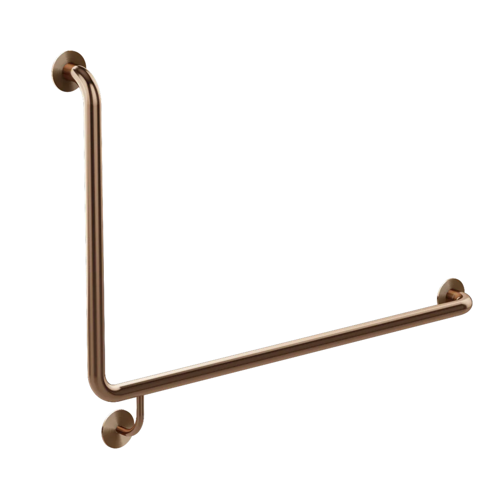 Meir 90° Grab Rail Right Hand 32×950×600mm Lustre Bronze MCR-90Right Hand60-PVDBZ