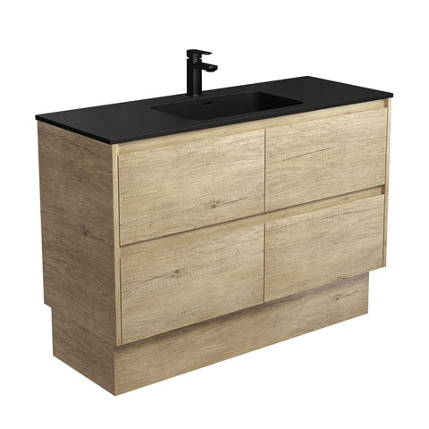 Fienza Montana Amato On Kickboard Vanity 1200mm (1 Taphole) Scandi Oak MON120BSK