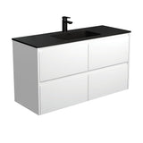 Fienza Montana Amato Wall Hung Vanity 1200mm (1 Taphole) Satin White MON120BW