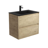 Fienza Montana Amato Wall Hung Vanity 750mm (1 Taphole) Scandi Oak MON75BS