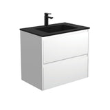 Fienza Montana Amato Wall Hung Vanity 750mm (1 Taphole) Satin White MON75BW