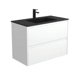 Fienza Montana Amato Wall Hung Vanity 900mm (1 Taphole) Satin White MON90BW