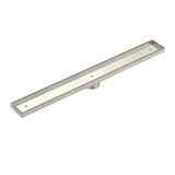 Meir Channel Waste 900mm w/ Tile Insert & Hair Catcher Brushed Nickel MP06F-T900-PVDBN