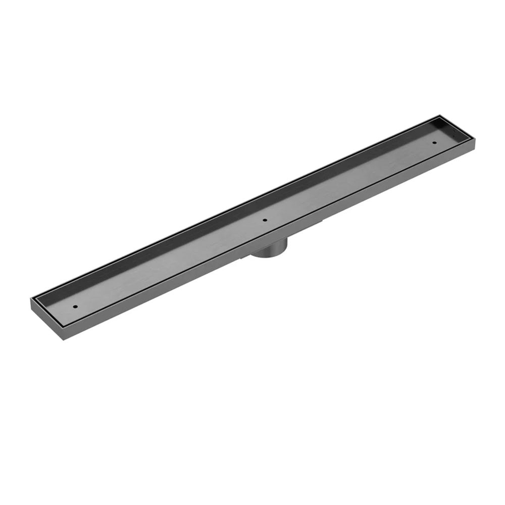Meir Channel Waste 900mm w/ Tile Insert & Hair Catcher Shadow MP06F-T900-PVDGM