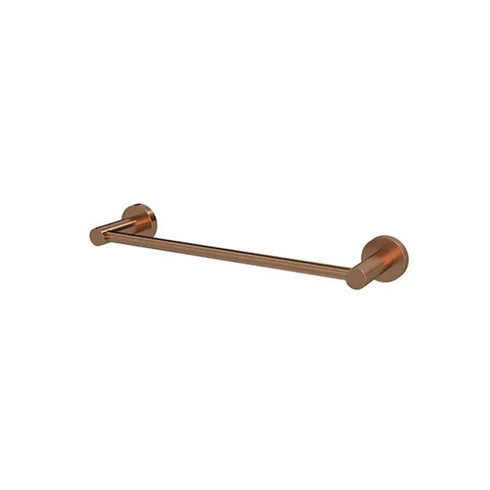 Meir Round Single Towel Rail 300mm Lustre Bronze MR01SR30PVDBZ