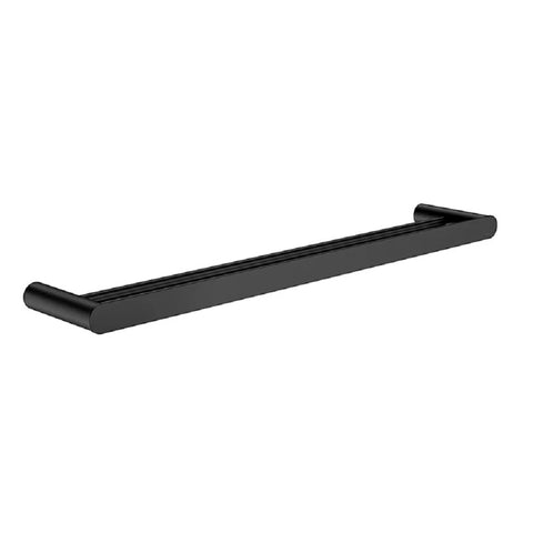 Meir Curvae Double Towel Rail 600mm Matte Black MRTR-3D60N