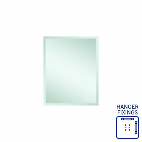 Thermogroup Montana Rectangle 25mm Bevel Edge Mirror - 600x750mm with Hangers MS6075HN