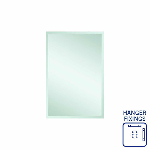 Thermogroup Montana Rectangle 25mm Bevel Edge Mirror - 600x900mm with Hangers MS6090HN