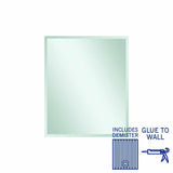 Thermogroup Montana Rectangle 25mm Bevel Edge Mirror - 900x750mm Glue-to-Wall and Demister MS9075GTD