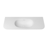 Otti Chloe Top 1200x500mm w/ Basin Silk Matte White MTHA125CS