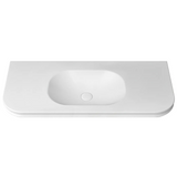 Otti Havana English Edge Top 1200x500x50mm w/ Soft Square Basin Matte White MTHA125SB-50