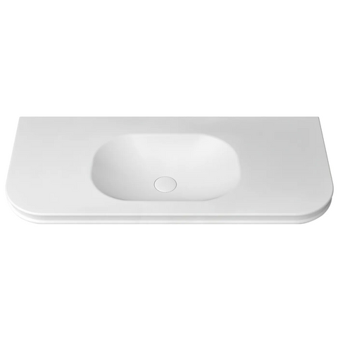 Otti Havana English Edge Top 1200x500x50mm w/ Soft Square Basin Matte White MTHA125SB-50