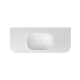 Otti Havana English Edge Top 1200x500x50mm w/ Soft Square Basin Matte White MTHA125SB-50