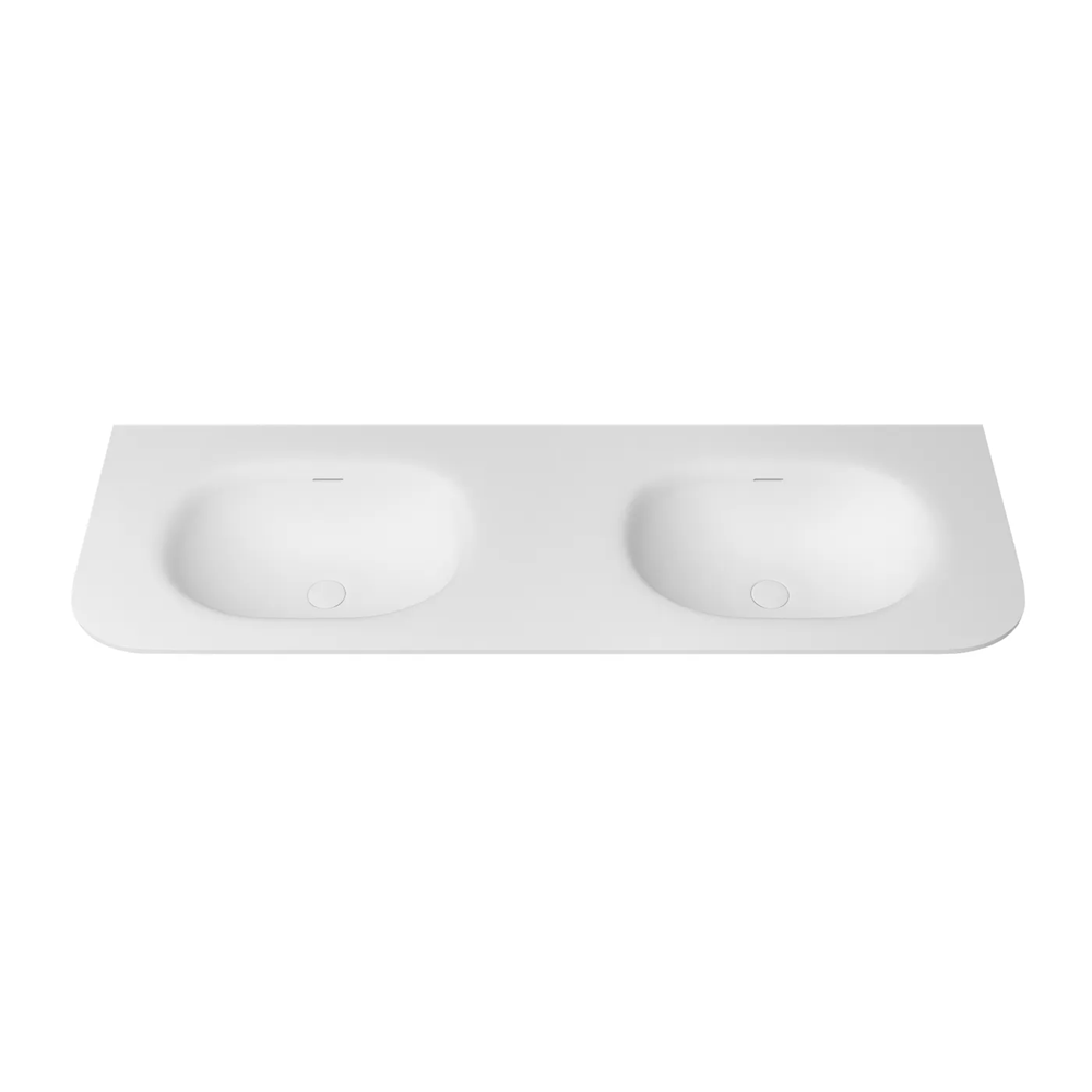 Otti Chloe Top 1500x500mm w/ Basin Silk Matte White MTHA155CS
