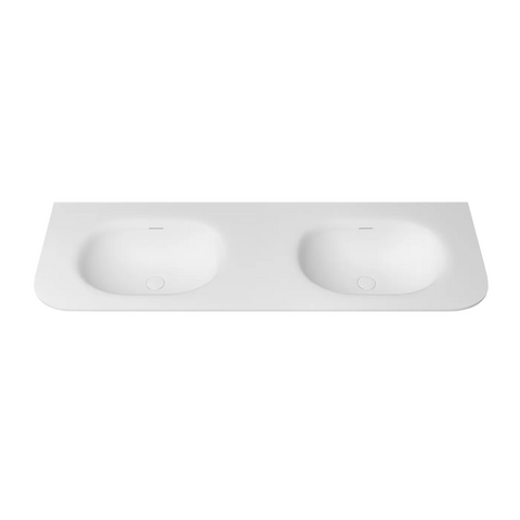 Otti Chloe Top 1500x500mm w/ Basin Silk Matte White MTHA155CS