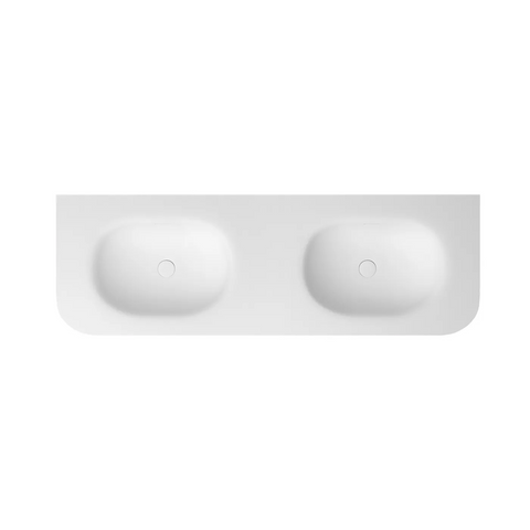 Otti Chloe Top 1500x500mm w/ Basin Silk Matte White MTHA155CS