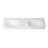 Otti Havana English Edge Top 1500x500x50mm w/ Soft Square Basin Matte White MTHA155SB-50