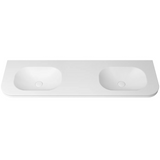 Otti Havana English Edge Top 1800x500x50mm w/ Soft Square Basin Matte White MTHA185SB-50