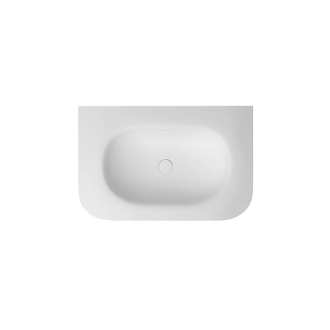 Otti Chloe Top 750x500mm w/ Basin Silk Matte White MTHA75CS
