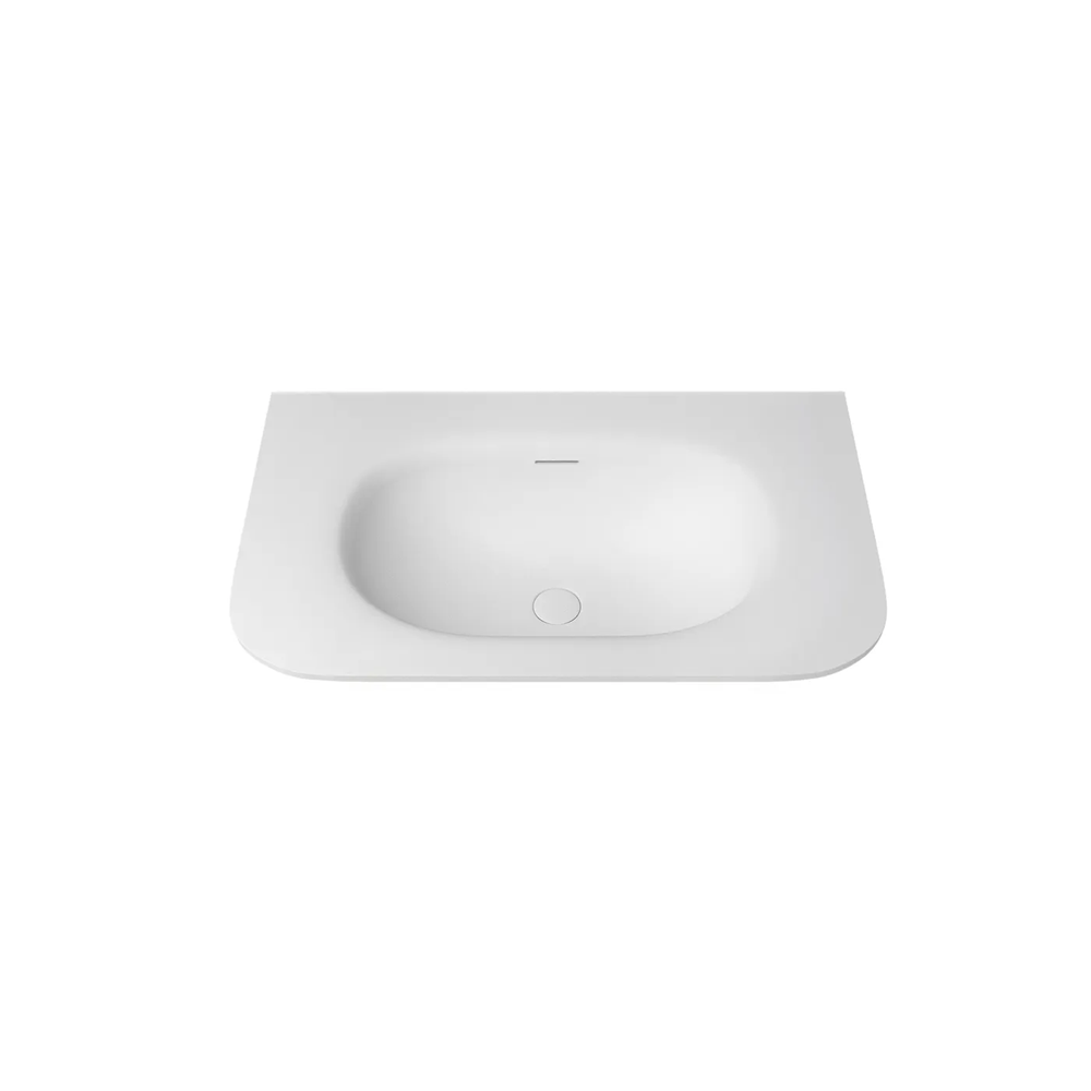 Otti Chloe Top 750x500mm w/ Basin Silk Matte White MTHA75CS