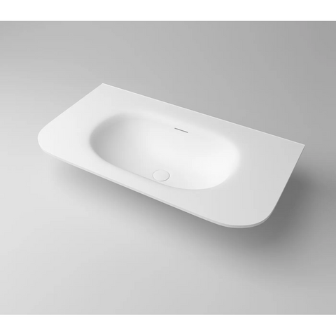 Otti Chloe Top 900x500mm w/ Basin Silk Matte White MTHA95CS