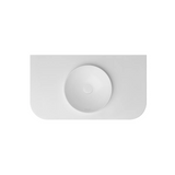 Otti Havana English Edge Top 900x500x50mm w/ Round Basin Matte White MTHA95RB-50