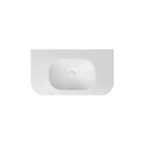Otti Havana English Edge Top 900x500x50mm w/ Soft Square Basin Matte White MTHA95SB-50