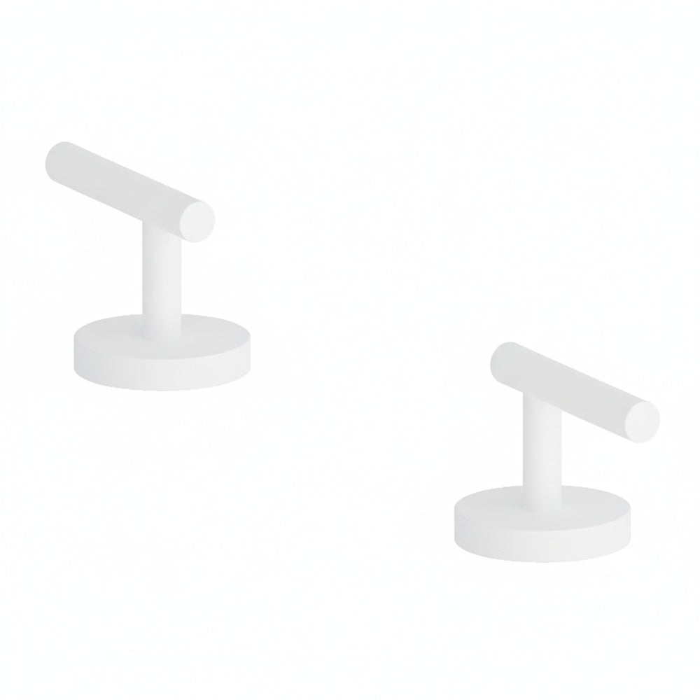 Nero Mecca Lever Hob Basin/Bath/Kitchen 1/4 Turn Handle Set Only Matte White 25D013MW