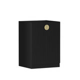 Otti Marlo Laundry Cabinet 1300mm Black / Cloudy Carrara Top LA-1300-MA-CA