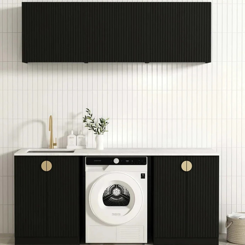 Otti Marlo Laundry Kit 1960B Black / Cloudy Carrara Top LA-1960B-MA-CA