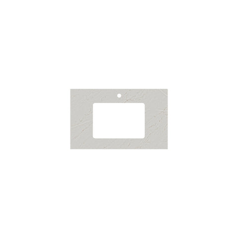 Fienza Undermount Stone Top 750mm (1 Taphole) Silica Free Marmo Latte 513-114-SF