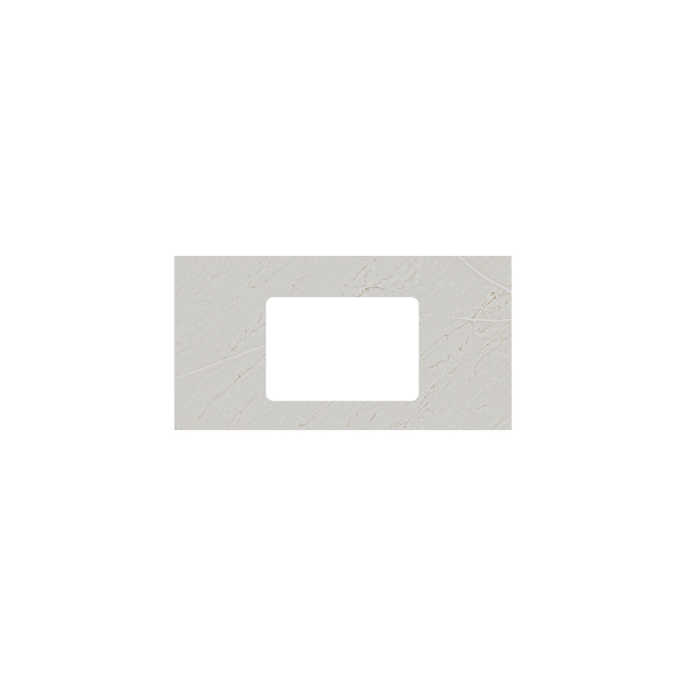 Fienza Undermount Stone Top 900mm (No Taphole) Silica Free Marmo Latte 513-143-SF