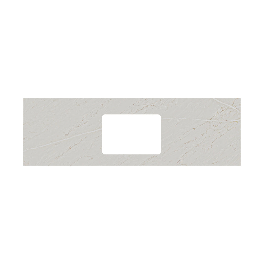 Fienza Single Undermount Stone Top 1500mm (No Taphole) Silica Free Marmo Latte 513-145-SF