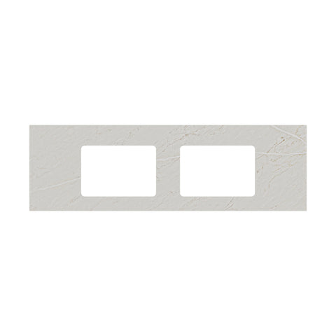 Fienza Double Undermount Stone Top 1500mm (No Taphole) Silica Free Marmo Latte 513-146-SF