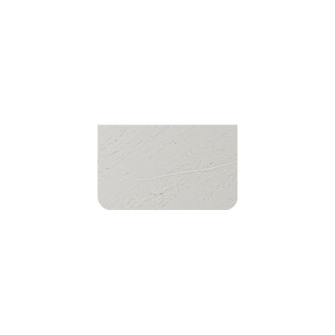 Fienza Curved Stone Top 750mm (No Taphole) Silica Free Marmo Latte 513-161-SF