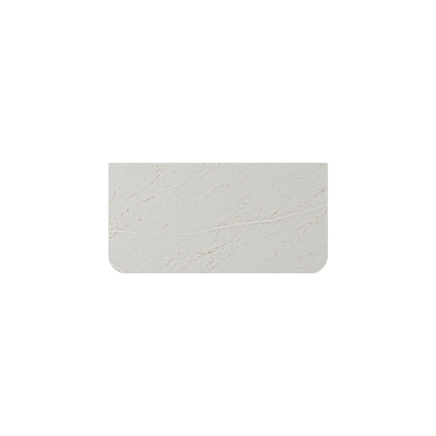 Fienza Curved Stone Top 900mm (No Taphole) Silica Free Marmo Latte 513-162-SF
