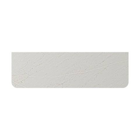 Fienza Curved Stone Top 1500mm (No Taphole) Silica Free Marmo Latte 513-164-SF