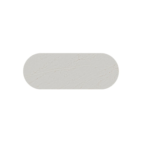 Fienza Pill Shaped Stone Top 1200mm (No Taphole) Silica Free Marmo Latte 513-167-SF