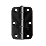 Trio Hinge Butt Radius 89x60x1.6mm Loose Pin Matte Black PBTRB8916LPBL