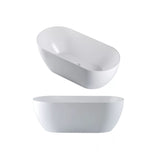 Seima Arko 120 Freestanding Bath 1500mm No Overflow Matte White 192367